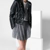 Blusão pontord pele - Mango Outlet: 59,99€ (149,99€)