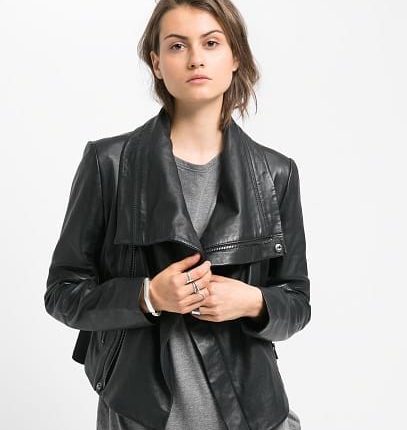 Blusão motard pele - Mango Outlet: 99,99€ (149,99€)