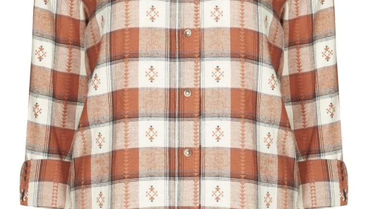 Camisa de xadrez com bordado - Primark: 15,00€