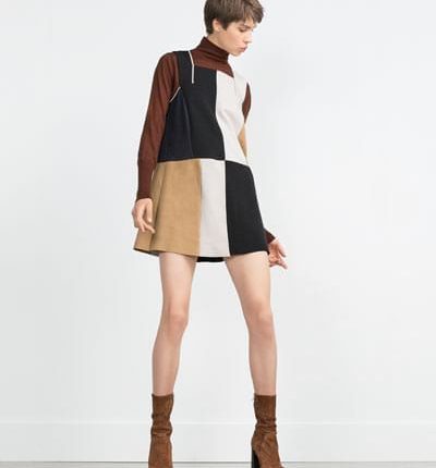 Vestido blocos de cor - Zara: 29,95€
