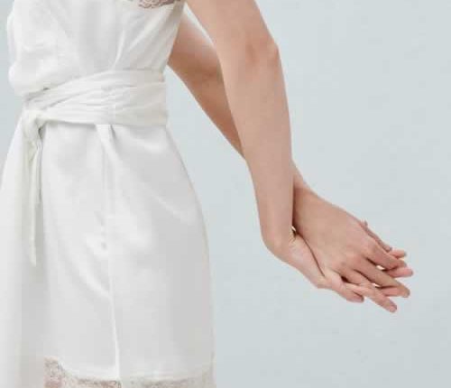 Vestido com aplicação em renda - Mango: 29,99€