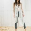 Colete bordado comprido - Bershka: 35,99€