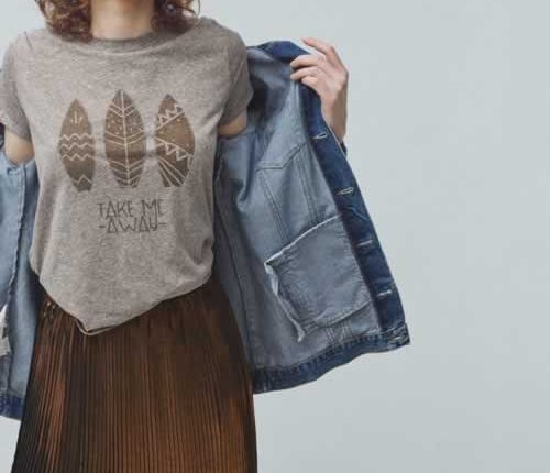 T-shirt de algodão estampada - Mango: 7,99€